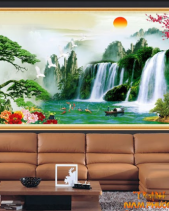 Tranh Thác Nước Chảy 424Ttn - belovedbeyond.com