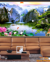 Tranh Thác Nước Sơn Thủy 426Ttn - belovedbeyond.com