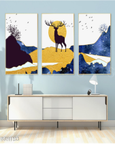 Tranh Hươu Dưới Trăng Tgh1233 - belovedbeyond.com