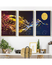 Tranh Đàn Cá Dưới Ánh Tranh Tgh1335 - belovedbeyond.com