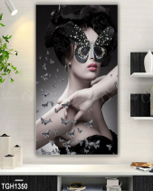 Tranh Cô Gái Và Đàn Bướm Đen Tgh1350 - belovedbeyond.com