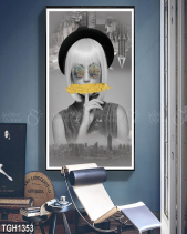 Tranh Cô Gái Nghệ Thuật Tone Xám Tgh1353 - belovedbeyond.com