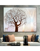 Tranh Trừu Tượng Cây Và Hươu Tgh1380 - belovedbeyond.com