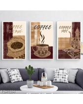 Tranh Bộ 3 Tấm Hạt Cafe Bình Tgh1394 - belovedbeyond.com