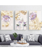 Tranh Đôi Hươu Và Hoa Tgh1435 - belovedbeyond.com