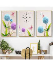 Tranh Hoa Xanh Tím Tgh1442 - belovedbeyond.com