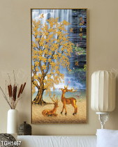 Tranh Chú Hươu Dưới Thác Nước Tgh1467 - belovedbeyond.com