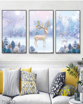 Tranh Hươu Sừng Hoa Tgh1478 - belovedbeyond.com