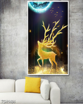 Tranh Hươu Nghệ Thuật Tgh1484 - belovedbeyond.com