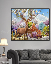 Tranh Hươu Sừng Hoa Tgh1486 - belovedbeyond.com