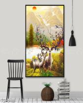 Tranh Hươu Sừng Cây Tgh1488 - belovedbeyond.com