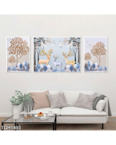 Tranh Decor 3D Gia Đình Hươu Tgh1493 - belovedbeyond.com