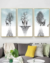 Tranh Hươu Trên Sa Mạc Tuyết Tgh1494 - belovedbeyond.com