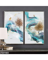 Tranh Hươu Trên Dãi Vân Mây Tgh1503 - belovedbeyond.com