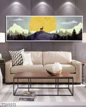 Tranh Đầu Giường Hươu Dưới Trăng Tgh1513 - belovedbeyond.com