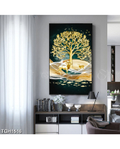 Tranh 3D Hươu Và Cây Lộc Vàng Tgh1516 - belovedbeyond.com