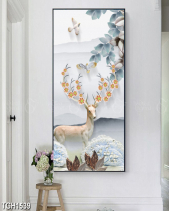 Tranh Hươu Sừng Hoa Tgh1539 - belovedbeyond.com