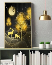 Tranh Hươu Và Cây Lá Vàng Tgh1556 - belovedbeyond.com
