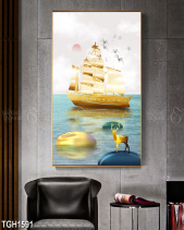 Tranh Chiếc Thuyền Buồm Tgh1591 - belovedbeyond.com