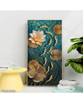 Tranh Đàn Cá Và Hoa Sen Tgh1598 - belovedbeyond.com