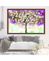 Tranh Cây Hoa Trắng Tgh1604 - belovedbeyond.com