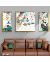 Tranh Lá Rẻ Quạt Và Hai Chú Hươu Tgh1627 - belovedbeyond.com