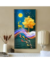 Tranh Cây Và Hươu Tgh1643 - belovedbeyond.com