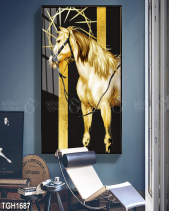 Tranh Chú Ngựa Vàng Tgh1687 - belovedbeyond.com