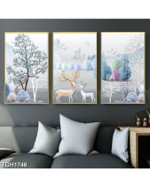 Tranh Hươu Sừng Hoa Tgh1746 - belovedbeyond.com