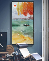 Tranh Sông Và Chiếc Thuyền Tgh1851 - belovedbeyond.com