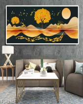 Tranh Cây Vàng Dưới Trăng Tgh2103 - belovedbeyond.com