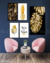 Tranh Bộ 5 Tấm Tranh Lá Vàng Tgh2135 - belovedbeyond.com