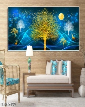 Tranh Hươu Và Cây Kim Tiền Tgh2139 - belovedbeyond.com