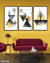 Tranh Hình Khối Và Những Chú Hươu Tgh2144 - belovedbeyond.com