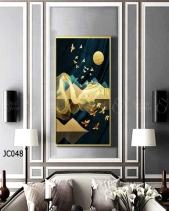 Tranh Đàn Chim Và Dãy Núi Jc048 - belovedbeyond.com