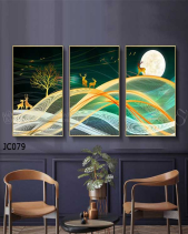 Tranh Hươu Dưới Trăng Jc079 - belovedbeyond.com