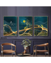 Tranh Hươu Dưới Trăng Jc101 - belovedbeyond.com