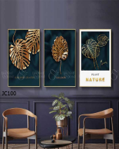 Tranh Lá Monstera Vàng Jc100 - belovedbeyond.com
