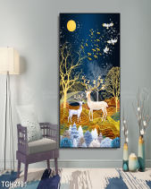 Tranh Núi Và Nai Vàng Tgh2191 - belovedbeyond.com