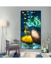 Tranh Hươu Và Đá Vàng Tgh2192 - belovedbeyond.com