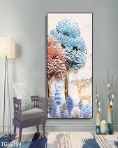 Tranh Hườu Và Cây 3D Tgh2194 - belovedbeyond.com