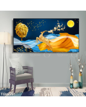 Tranh Hươu Vàng Bay Trên Dải Mây Tgh2201 - belovedbeyond.com