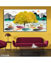 Tranh Hươu Vàng Dưới Cây Lộc Vừng Tgh2206 - belovedbeyond.com