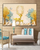 Tranh 3D Gia Đình Hươu Con Tgh2212 - belovedbeyond.com