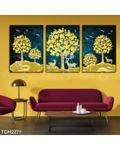 Tranh Nai Vàng Trong Rừng Vàng Tgh2271 - belovedbeyond.com