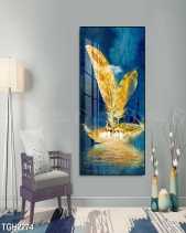 Tranh Hươu Vàng Trên Chiếc Lông Vàng Tgh2274 - belovedbeyond.com