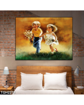Tranh 2 Đứa Em Bé Nô Đùa Tgh2278 - belovedbeyond.com