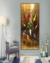 Tranh 3D Cửu Ngư Quần Hội Tgh2285 - belovedbeyond.com