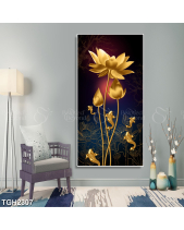 Tranh 3D Hoa Sen Vàng Tgh2307 - belovedbeyond.com