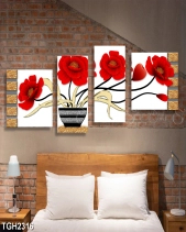 Tranh Bộ 4 Tấm Hoa Decor Tgh2316 - belovedbeyond.com